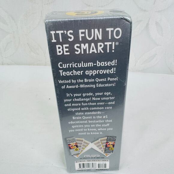 5 for $25| Brain Quest Revised 4th Edition Ages 11-12 Grade 6 Sealed new - Picture 2 of 5